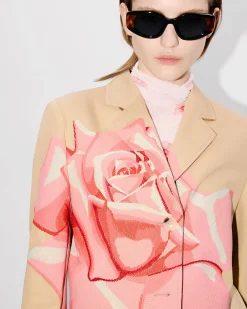 Sale Abrigo con bordado ' Rose' Mujer Tailoring|Chaquetas y Abrigos