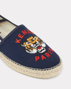 Best Alpargatas ' Lucky Tiger' de lona bordadas Mujer/Hombre Mules Y Espadrilles|Lucky Tiger