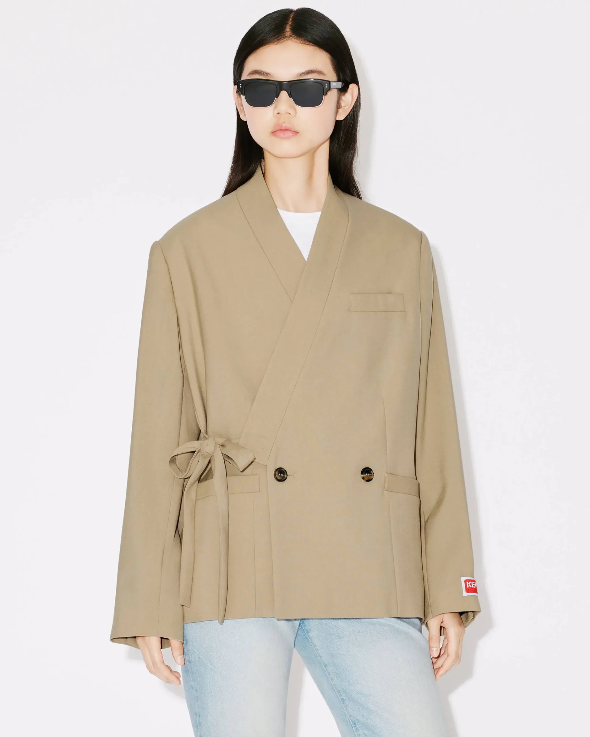 Online Blazer tipo kimono Mujer Tailoring|Chaquetas y Abrigos
