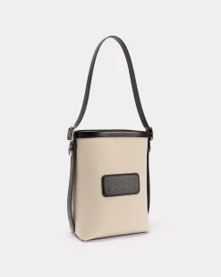 Best Bolso bombonera ' 18' de lona y piel Mujer Tailoring|Novedades
