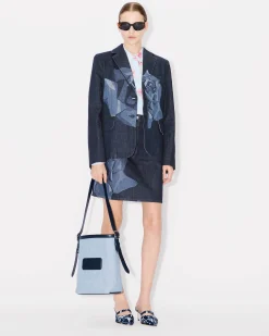 Best Bolso bombonera ' 18' en tejido denim y piel Mujer Bolsos Mujer|Campaign Looks