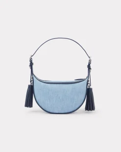 Sale Bolso hobo peque&ntilde;o ' 18' de piel y denim Mujer Bolsos Mujer|Campaign Looks