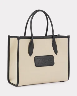 Sale Bolso tote grande ' 18' de lona y piel Mujer Bolsos Mujer|Campaign Looks
