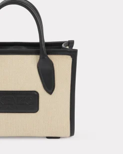 Discount Bolso tote peque&ntilde;o ' 18' de lona y piel Mujer Bolsos Mujer|Novedades