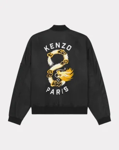Cheap Bomber bordada 'Year of the Dragon' Hombre Chaquetas y Abrigos