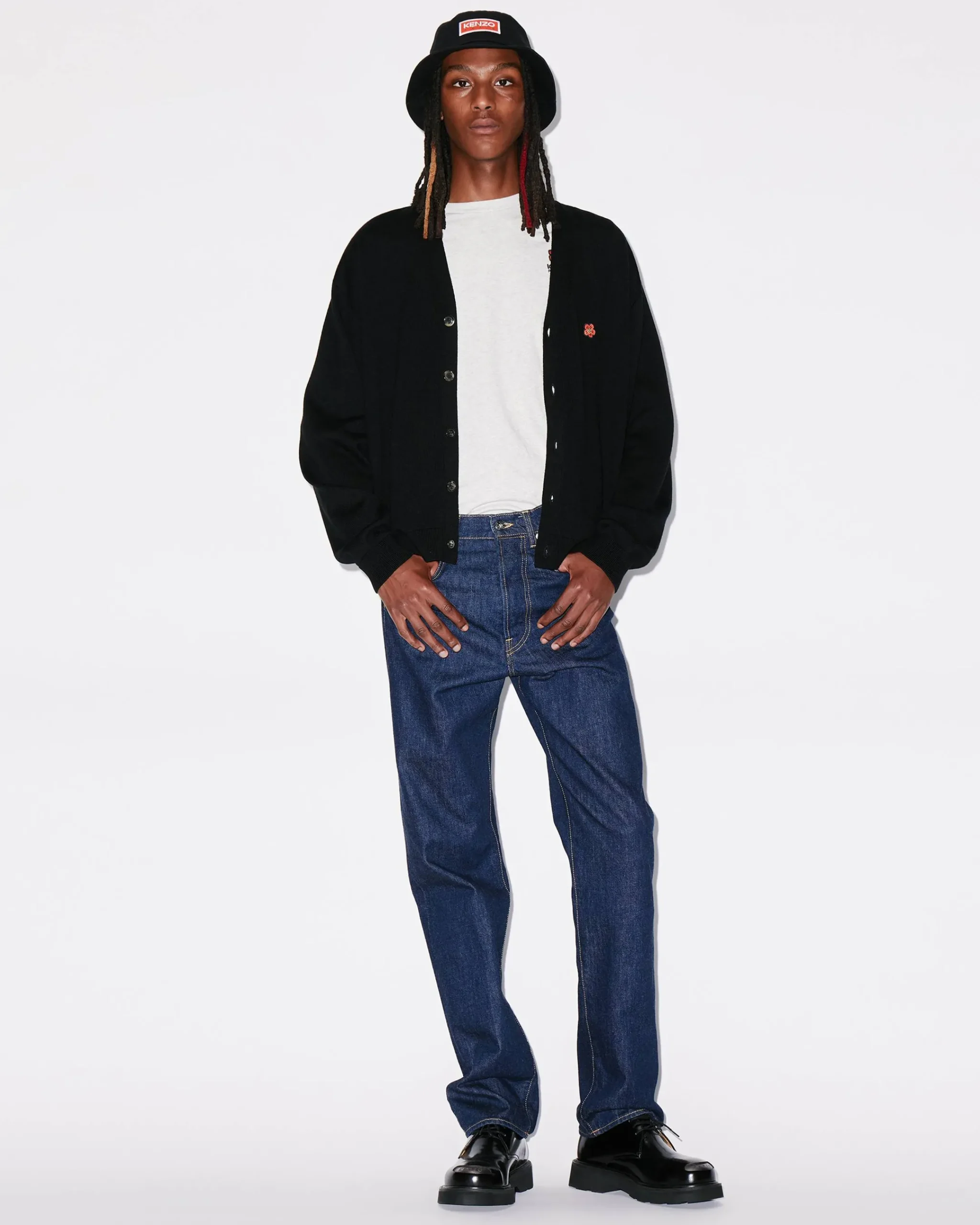 Fashion Cárdigan 'Boke Flower' de lana Hombre Boke Flower