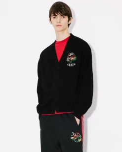 Fashion C&aacute;rdigan bordado 'Year of the Dragon' Hombre Jerseis