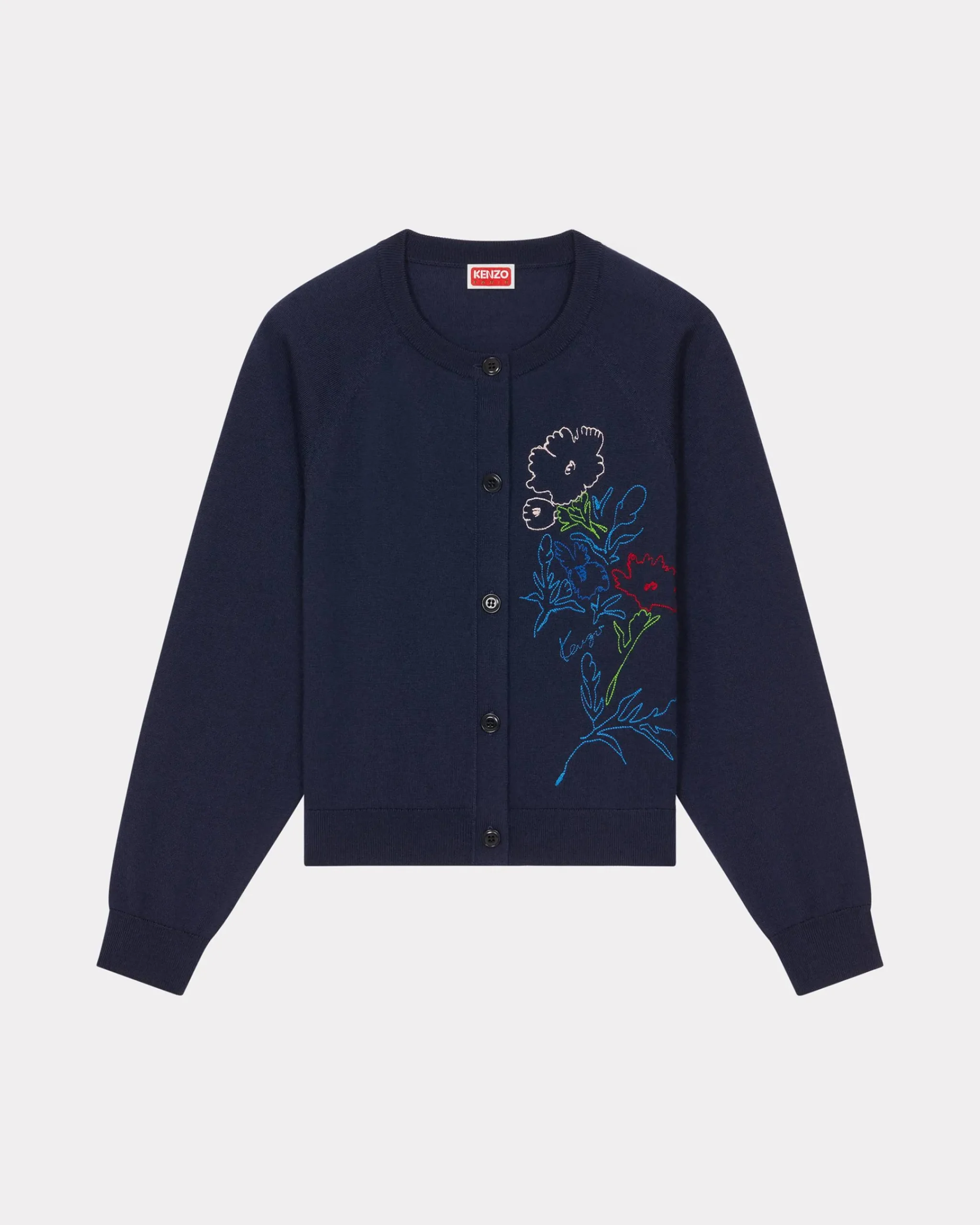 Sale Cárdigan con bordado ' Drawn Flowers' Mujer Jerséis|Novedades