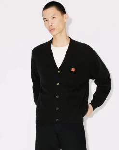 New C&aacute;rdigan de lana logo 'Boke Flower' bordado Hombre Jerseis