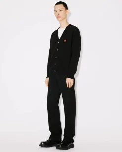 New C&aacute;rdigan de lana logo 'Boke Flower' bordado Hombre Jerseis
