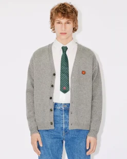 Cheap C&aacute;rdigan de lana logo 'Boke Flower' bordado Hombre Jerseis