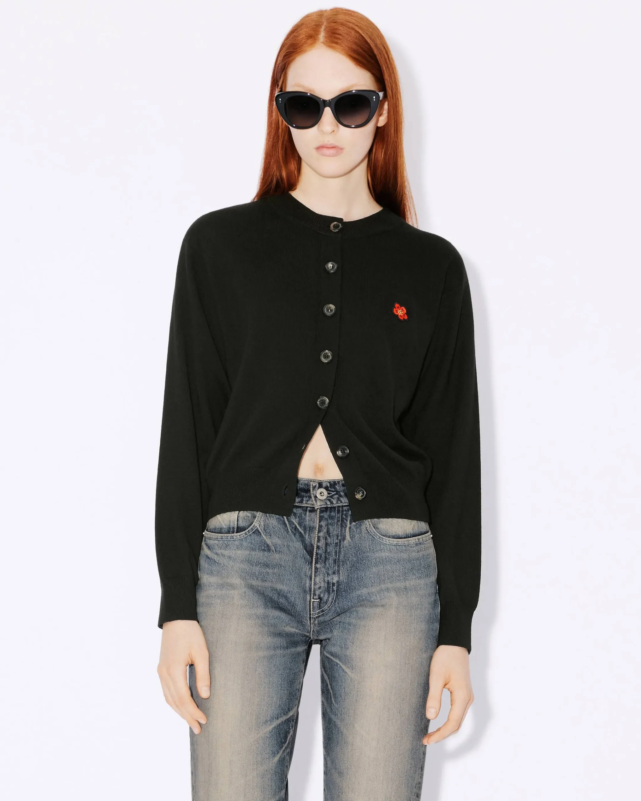 New Cárdigan de lana RWS con bordado 'Boke Crest Crew' Mujer Jerséis|Boke Flower