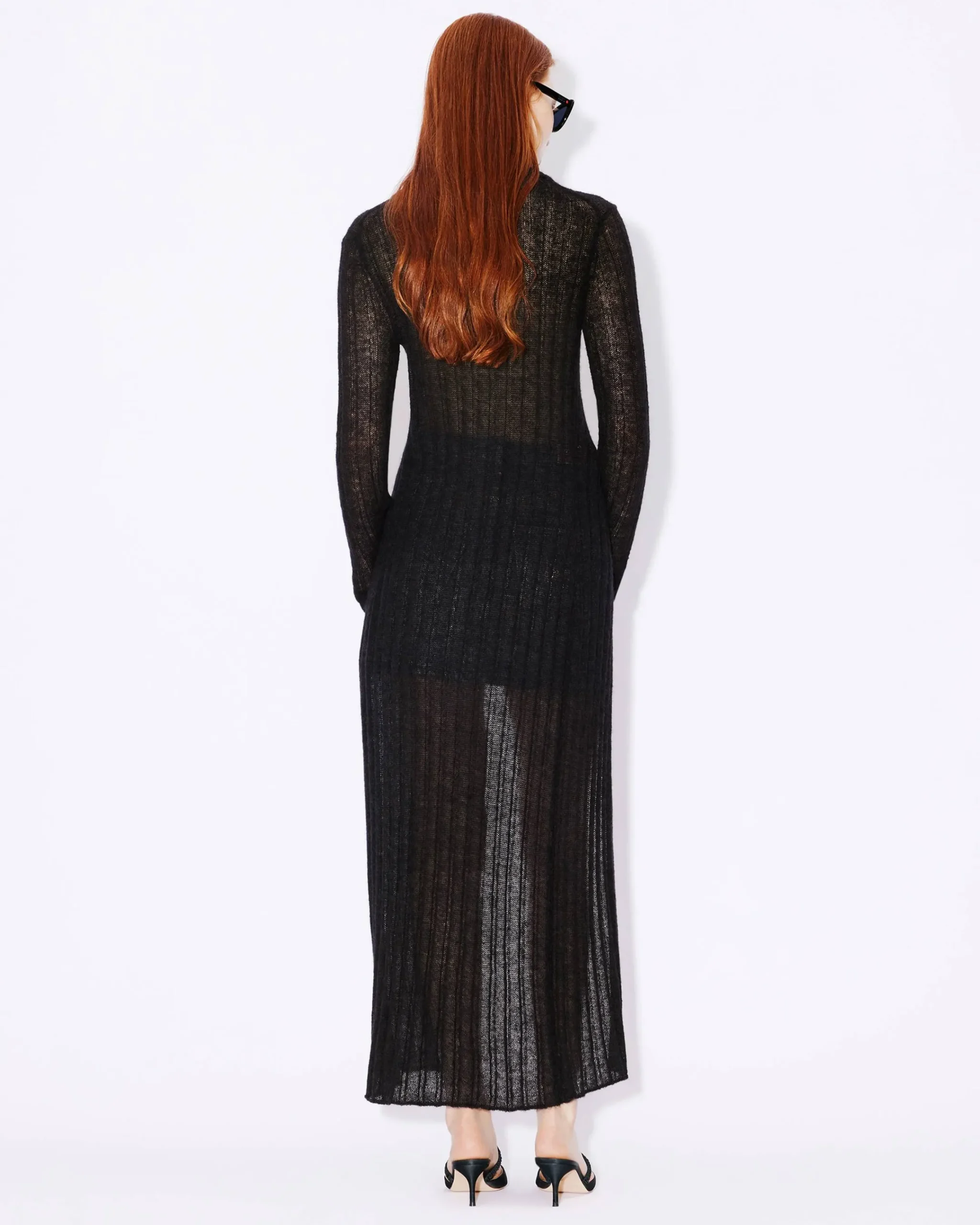 Cheap Cárdigan largo con efecto transparente Mujer Jerséis|Novedades