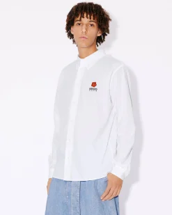 Clearance Camisa casual bordada 'Boke Flower' Hombre Camisas|Boke Flower