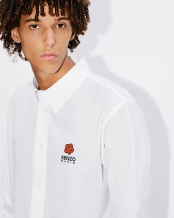 Clearance Camisa casual bordada 'Boke Flower' Hombre Camisas|Boke Flower