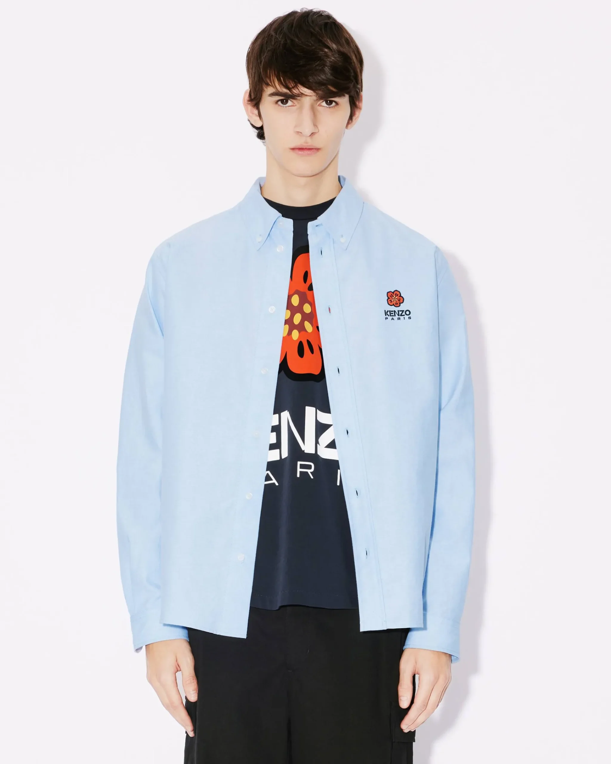 Outlet Camisa casual logo 'Boke Flower Crest' Hombre Camisas|Boke Flower