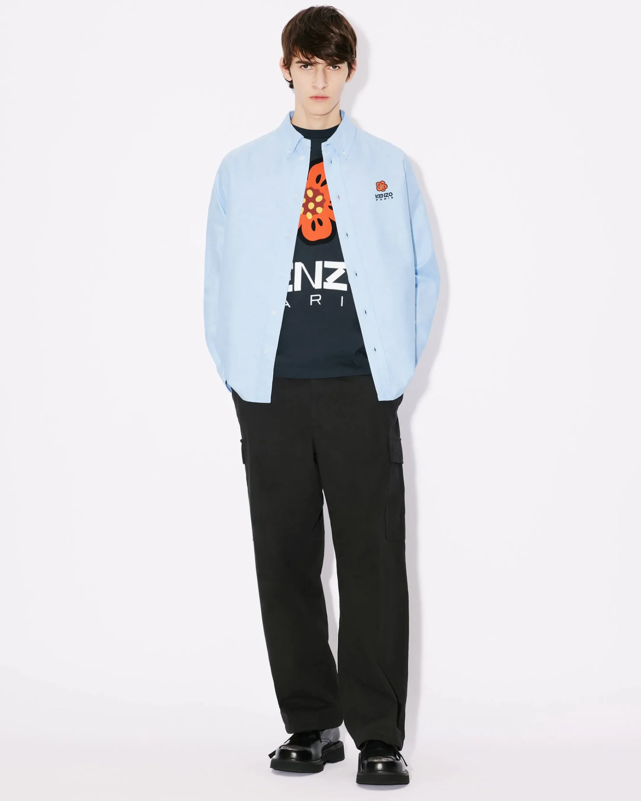 Outlet Camisa casual logo 'Boke Flower Crest' Hombre Camisas|Boke Flower