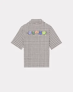 New Camisa de cuadros y motivos 'Flower' Niños Niños (3-12 años)