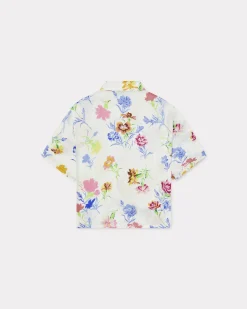 New Camisa hawaiana cropped ' Drawn Flowers' Mujer Camisas y Tops|Novedades