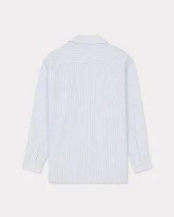 Store Camisa hawaiana oversize manga larga de rayas Hombre Camisas|Novedades
