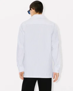 Store Camisa hawaiana oversize manga larga de rayas Hombre Camisas|Novedades
