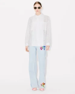 Clearance Camisa oversize ' Boke Flower Broderie Anglaise' Mujer Camisas y Tops|Novedades