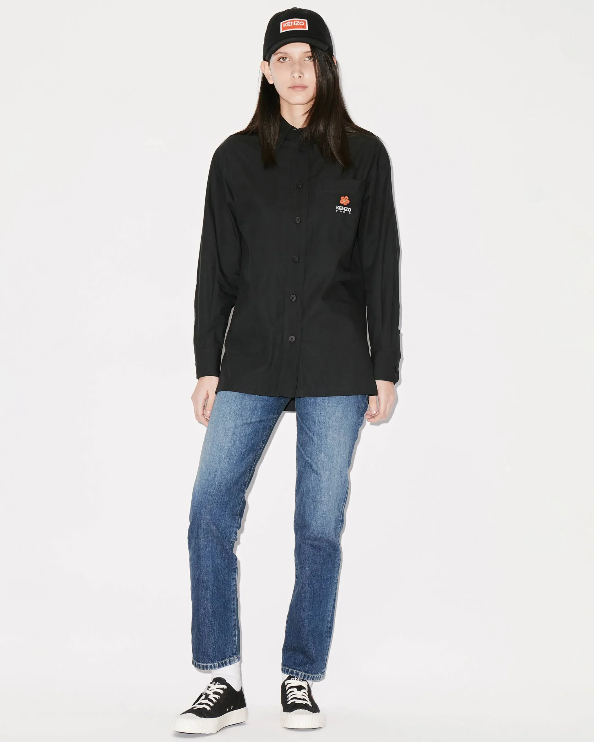 Fashion Camisa oversize logo 'Boke Flower Crest' Mujer Camisas y Tops|Boke Flower