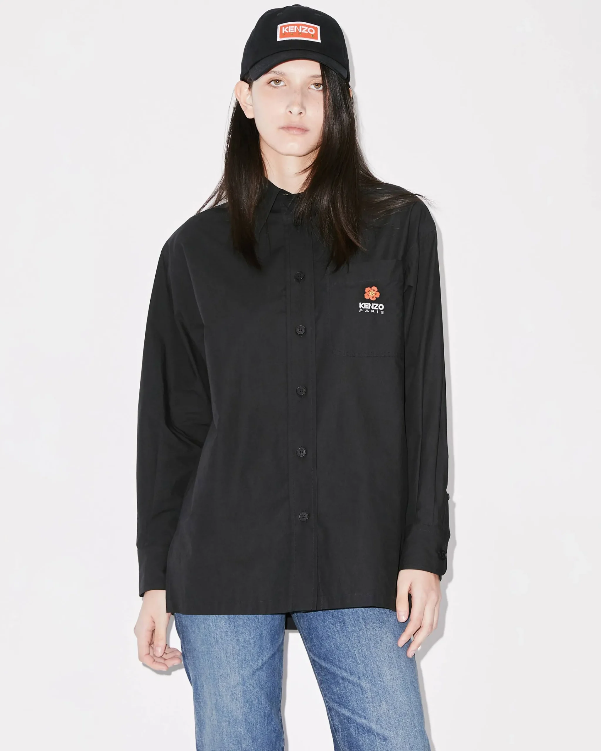 Fashion Camisa oversize logo 'Boke Flower Crest' Mujer Camisas y Tops|Boke Flower