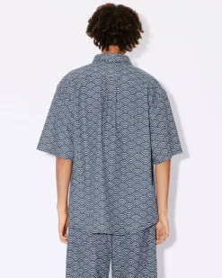 Cheap Camisa vaquera ' Seigaiha' Hombre Denim|Camisas