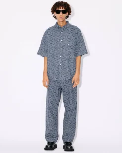Cheap Camisa vaquera ' Seigaiha' Hombre Denim|Camisas