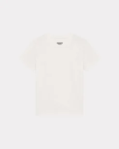 Best Sale Camiseta cl&aacute;sica bordada 'Lucky Tiger Crest' Mujer Camisetas y Polos|Novedades
