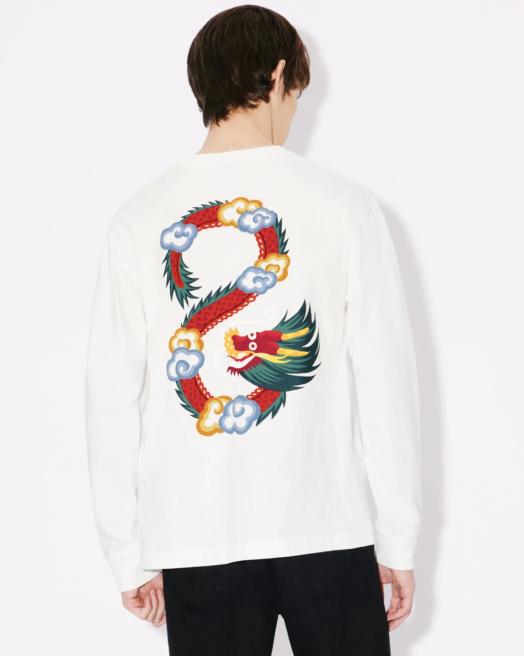 Store Camiseta clásica de manga larga 'Year of the Dragon' Hombre Camisetas y Polos