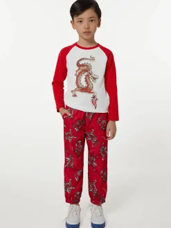 Hot Camiseta de algodón 'Year of the Dragon' Niños Niños (3-12 años)