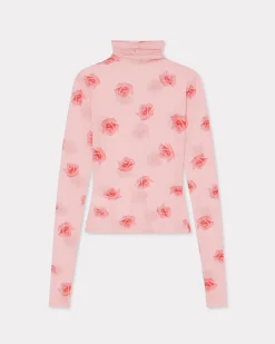 Best Sale Camiseta de cuello alto ' Rose' Mujer Camisas y Tops|Campaign Looks