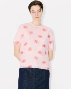 Discount Camiseta de doble capa ' Rose' Mujer Camisas y Tops|Novedades