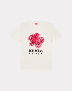 Best Camiseta holgada con bordado ' Drawn Varsity' Mujer Camisetas y Polos