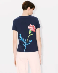 Flash Sale Camiseta ' Drawn Flowers' Mujer Camisetas y Polos|Novedades