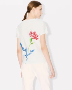 Flash Sale Camiseta ' Drawn Flowers' Mujer Camisetas y Polos