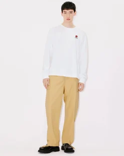 Shop Camiseta manga larga bordada 'Boke Flower' Hombre Camisetas y Polos
