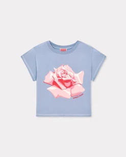 New Camiseta micro fit ' Rose' Mujer Camisetas y Polos|Novedades