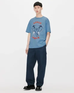 Outlet Camiseta oversize &Eacute;l&eacute;phant 'Varsity Jungle' Hombre Camisetas y Polos