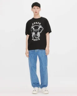 Clearance Camiseta oversize &Eacute;l&eacute;phant 'Varsity Jungle' Hombre Camisetas y Polos