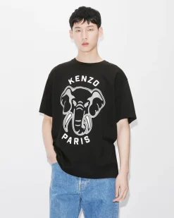 Clearance Camiseta oversize &Eacute;l&eacute;phant 'Varsity Jungle' Hombre Camisetas y Polos