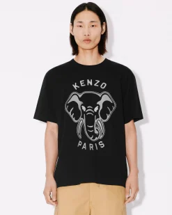 Best Sale Camiseta oversize ' &Eacute;l&eacute;phant' Hombre Camisetas y Polos