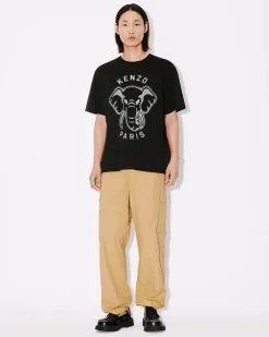 Best Sale Camiseta oversize ' &Eacute;l&eacute;phant' Hombre Camisetas y Polos