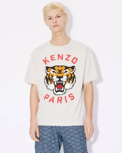 Sale Camiseta unisex oversize ' Lucky Tiger' Mujer/Hombre Camisetas y Polos|Novedades