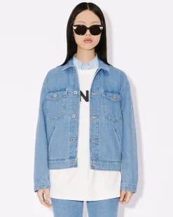 Online Cazadora Trucker con bordado 'Year of the Dragon' Mujer Denim|Chaquetas y Abrigos