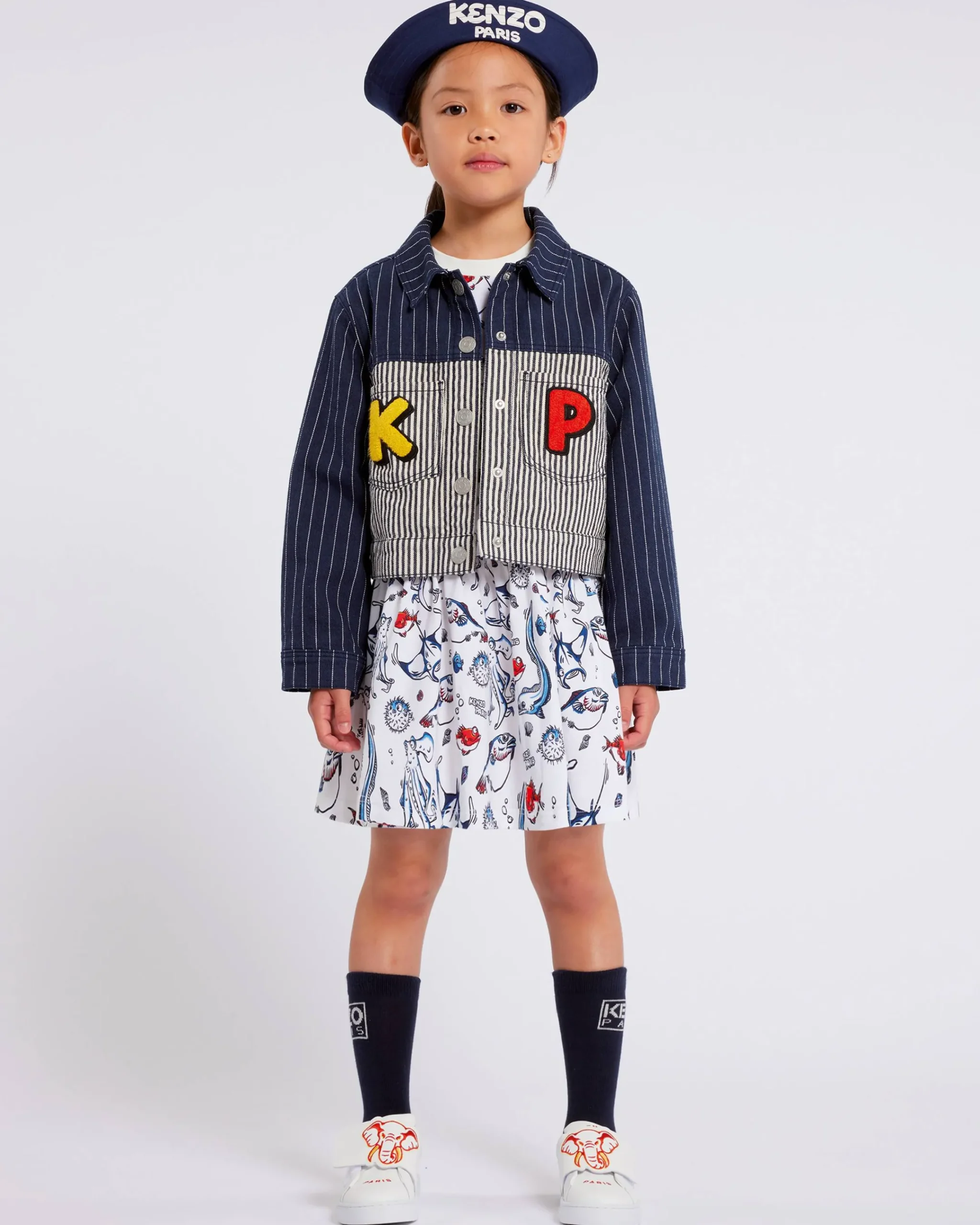 Store Chaqueta de denim a rayas 'Sailor' Niñas (3-12 años)