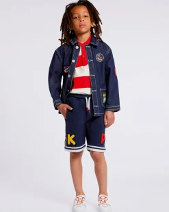 Online Chaqueta de denim con insignias bordadas 'Sailor' Niños Niños (3-12 años)