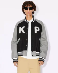 Flash Sale Chaqueta de lana unisex 'Varsity' Mujer/Hombre Chaquetas y Abrigos|Chaquetas y Abrigos